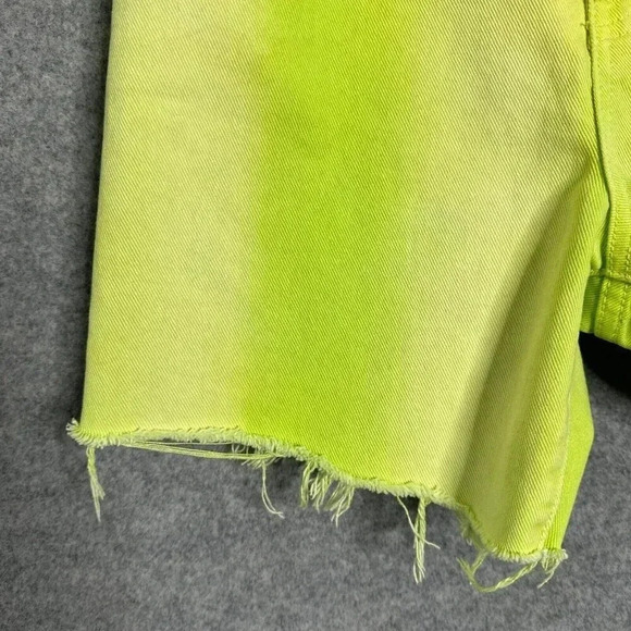 BDG Jean Shorts Womens 25 Carpenter High Rise Frayed Colorful Summer Festival - Picture 5 of 13